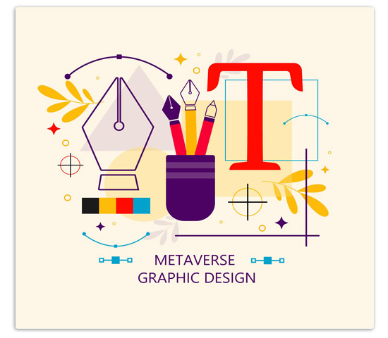 Graphic Design Metaverse Tech